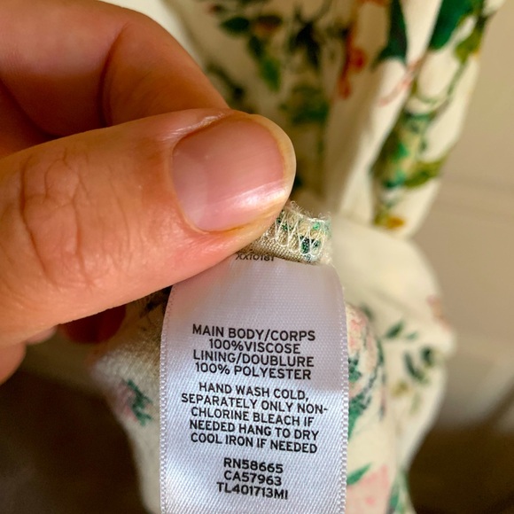 Keith white floral summer dress tie up in chest area with a cut out below XXL - Picture 5 of 5